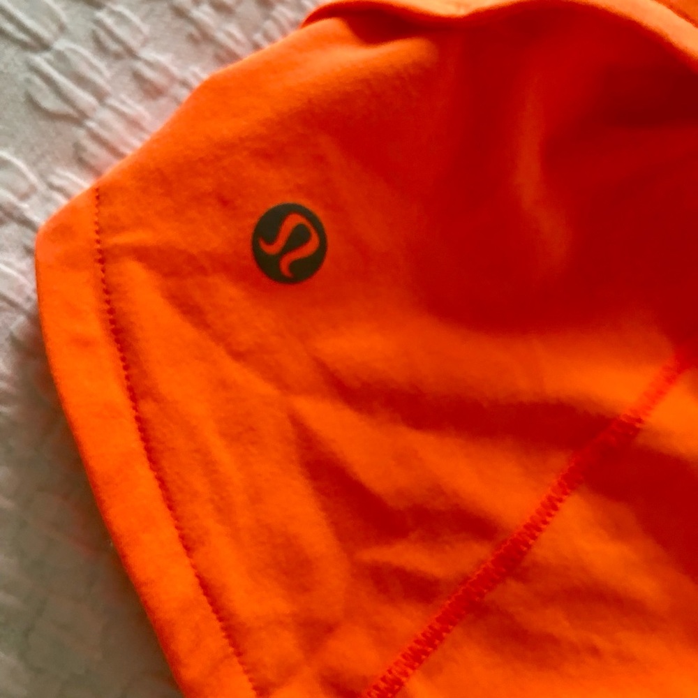 LULULEMON Speed Up Shorts 2.5" Orange Size 4 EUC - Picture 5 of 5